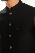 Black Waistcoat W-2028