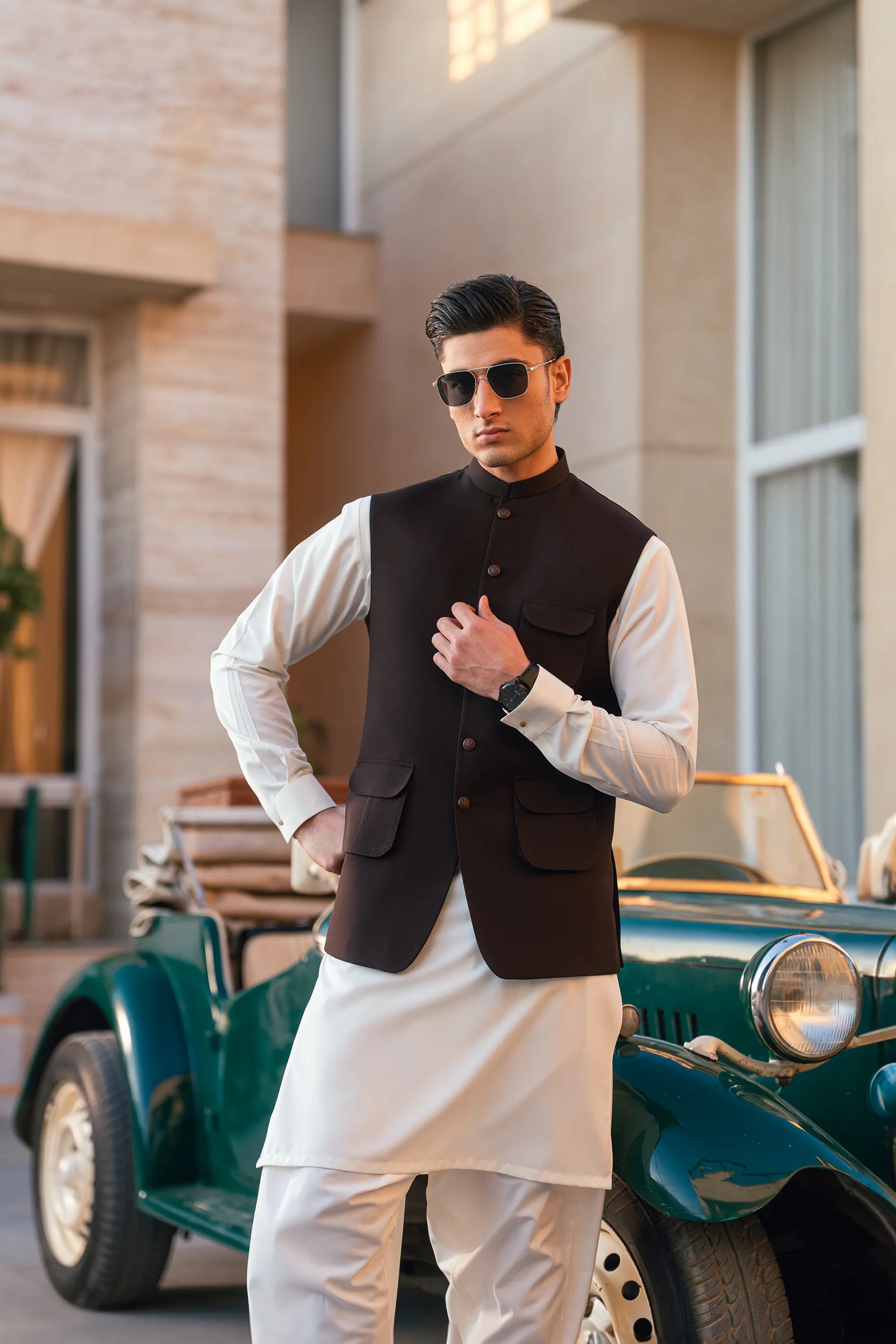 Deep Plum Suiting Waistcoat