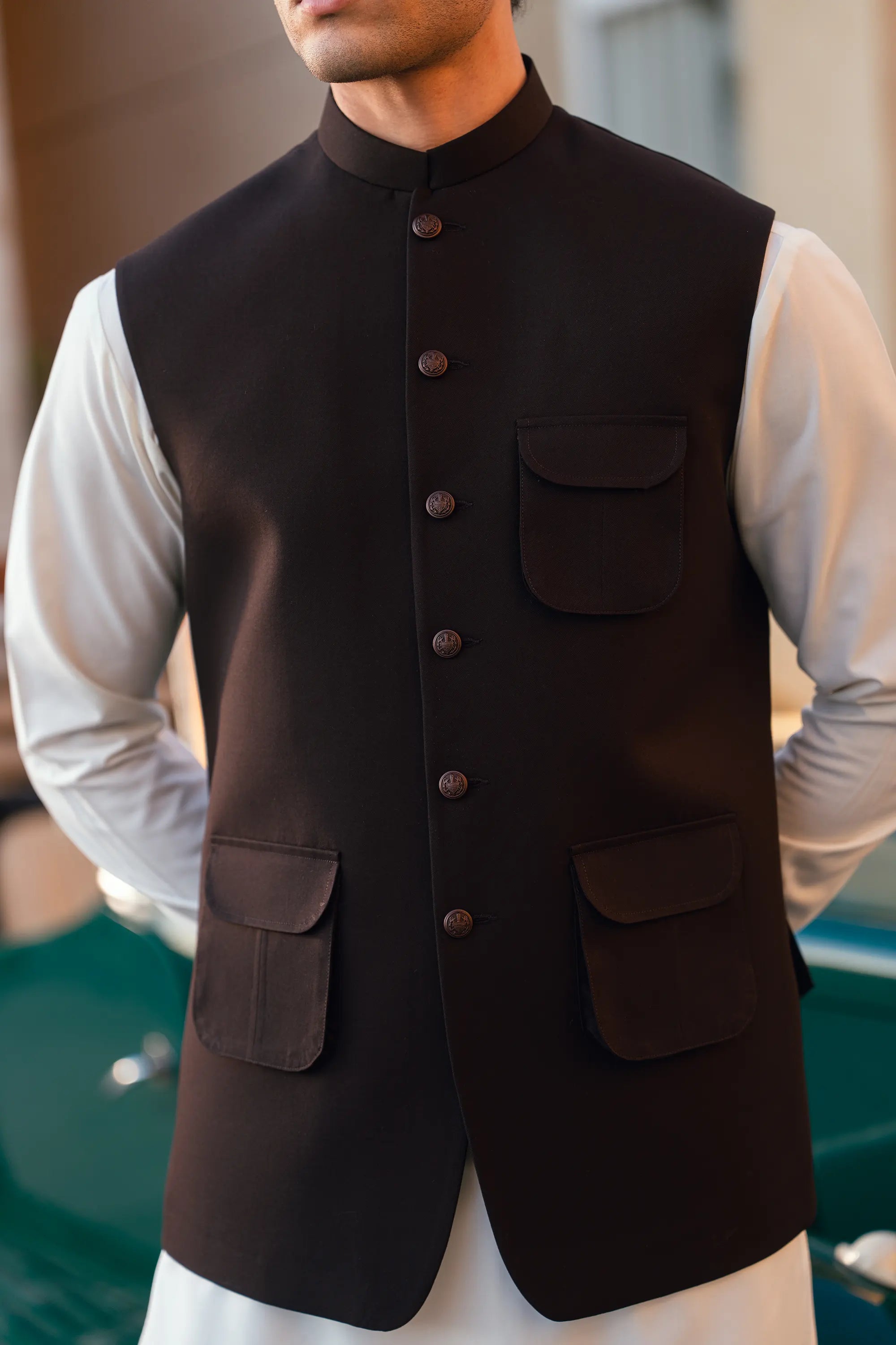 Deep Plum Suiting Waistcoat