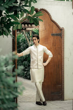 Off-White Embroidered Waistcoat W-2960