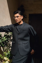 Deep Green Lapel Suiting Waistcoat Suit WS-244-117