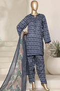 Sada Bahar | Stitch 3 PC Printed Lawn with Farshi Shalwar
