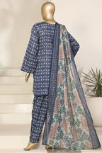 Sada Bahar | Stitch 3 PC Printed Lawn with Farshi Shalwar