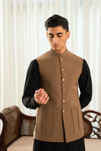 Tobacco Brown Suiting Waistcoat W-2024