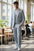 Platinum Mist Three-Piece Suit