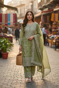 Midnight Embroidered Suit Set