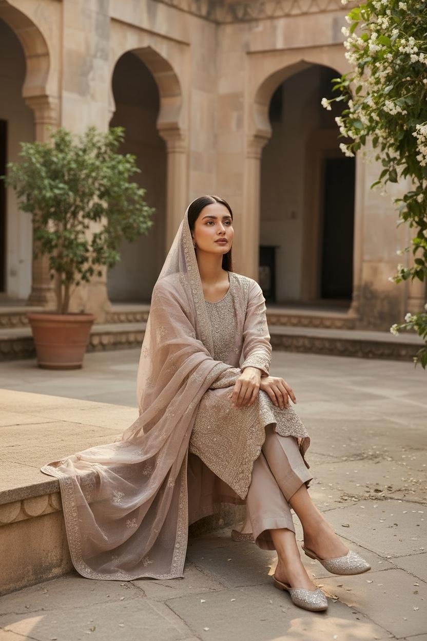 Embroidered Luxury Ensemble