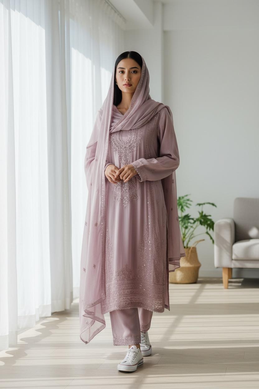 Embroidered Luxury Ensemble