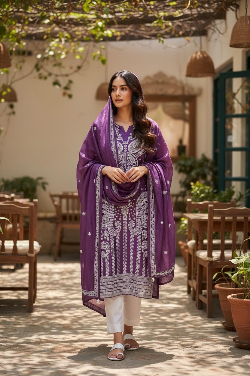 Rani Embroidered Suit Set