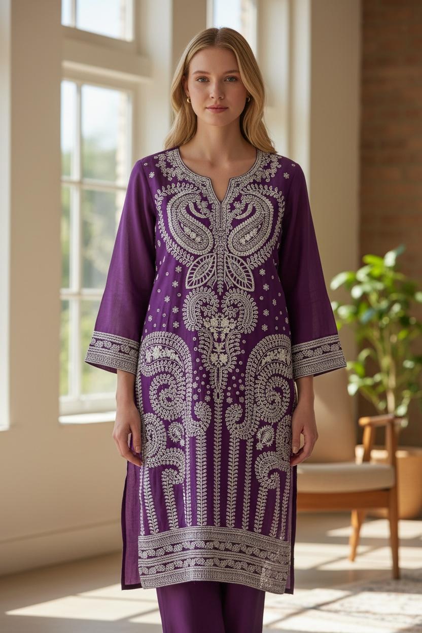 Rani Embroidered Suit Set