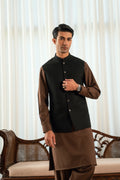 Jet Black Suiting Waistcoat W-2022