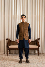 Chocolate Brown Suiting Waistcoat WS-20013