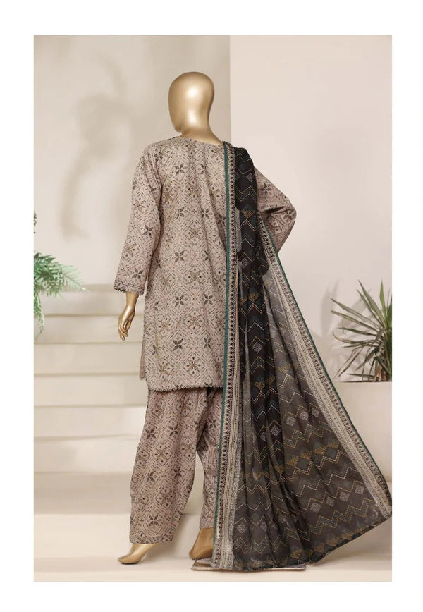 Sada Bahar | Stitch 3 PC Printed Lawn with Farshi Shalwar