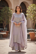 Midnight Embroidered Suit Set